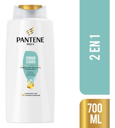 Pantene 2 En 1 Shampoo Acondiciondicio Cuidado Clásico 700ml