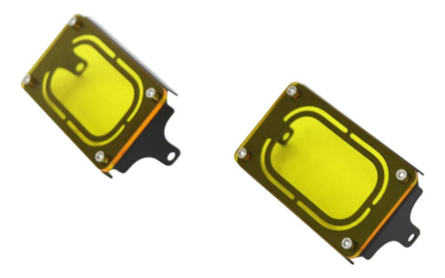 2 Piezas Motor Fog De La Luz De La Luz Cubierta De Amarillo