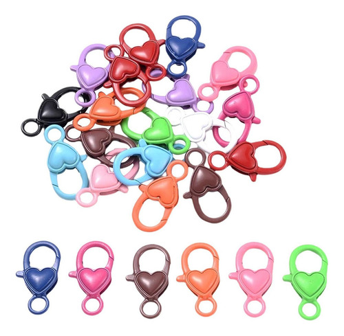 100 Piezas De Plástico Colorido Broche De Langosta Llavero