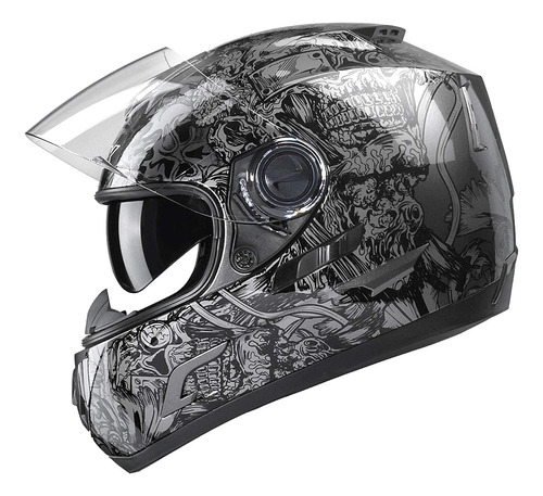 Casco Para Moto Glx Gx15 Lightw Talla Xl Color Negro