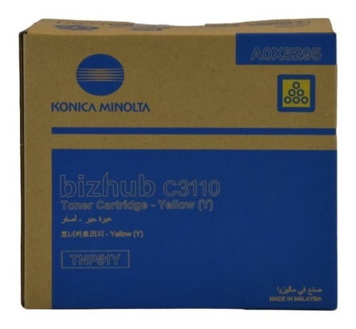 Cartucho Toner Original Konica Minolta Bizhub C3110  Yellow