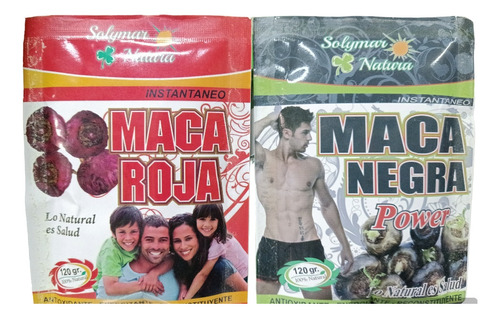 Maca Roja +maca Negra ( Pack De 6 Sobres De Cada Uno, )