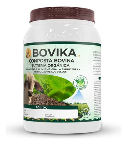 Bovika (composta Bovina) Abono Fertilizante Organico 1 Kg