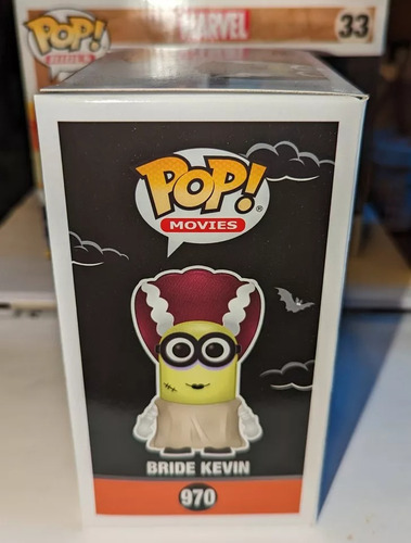 Funko Pop!! Minions Bride Kevin!! Glow!! Brilla Uv Exclusivo (Usado)