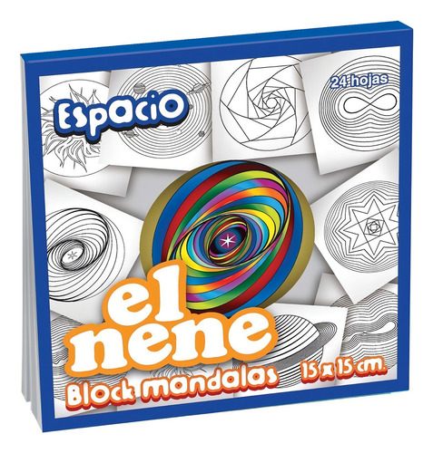 Block Para Colorear Mandalas 15 X15cm El Nene Espacio 24h