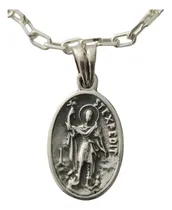 Comprar Medalla San Expedito + Cadena Plata 925 Kendra Joyas