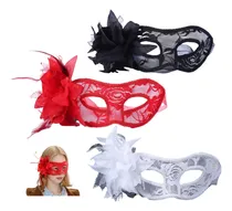 Comprar Antifaz Fiesta De Encaje Mascaras De Halloween 3pcs