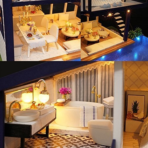Imagen 6 de 8 de Unihobby Diy Miniatura Casa De Muñecas Kit Time Apartment