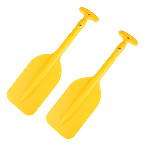 Lioobo 2pcs Telescopic Kayak Paddle Rafting Boat Paddle Cano