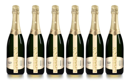 Chandon Extra Brut 750 Ml Champagne Pack 6 Unidades