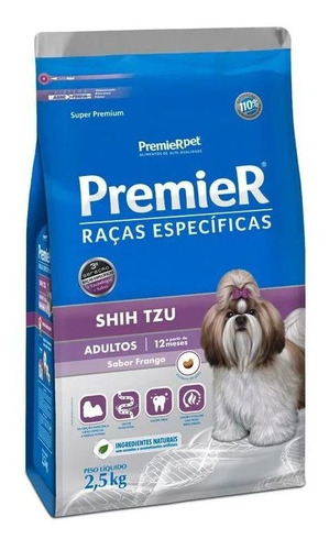 Ração Kit Premier Shih Tzu Adulto + Yorkshire Adulto 2,5kg