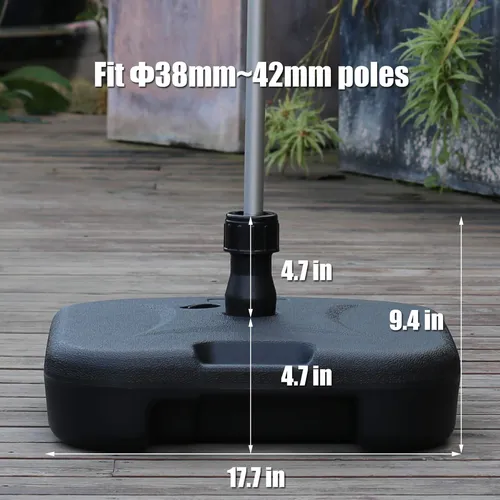 Orgrimmar Base Para Sombrilla De Patio, 17.7 L, Resistente .