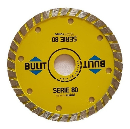 Imagen 1 de 8 de Disco Diamantado Bulit Para Amoladora S80 Turbo 115 Mm
