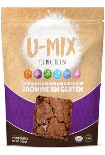 Pre Mezcla Brownie Sin Gluten Y Conservadores 500 Gr