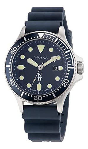 Nautica N83 Hombre Napcbs304 Cocoa Beach Blue Wheat Reloj De