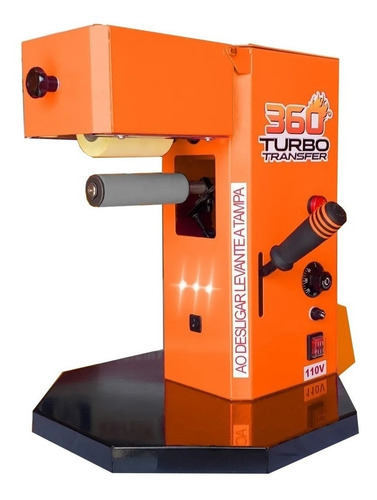 Prensa Turbo Transfer 360° laranja 110V