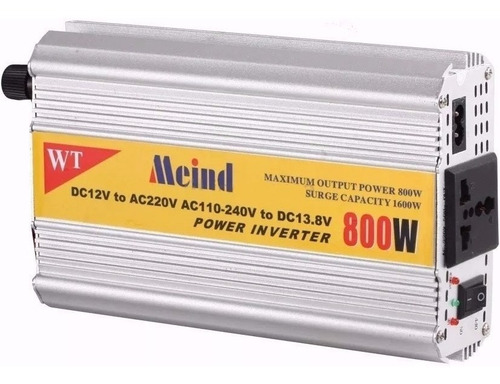 Inversor Conversor Corriente Auto De 800 Watts 12 A 220v