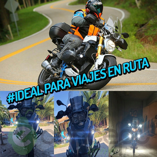 Par Faros Auxiliares Led Moto Bmw R1200gs Adv F800g 40w