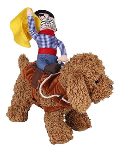 Disfraz Para Perro Gatos Jinete Vaquero Halloween Mascotas