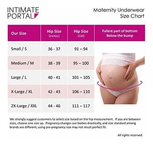 Intimate Portal Women Under The Bump Bragas De Maternidad Em