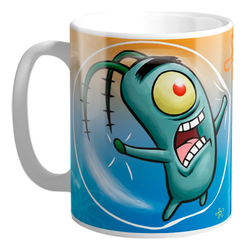  Taza De Plástico Irrompible Bob Esponja Plankton