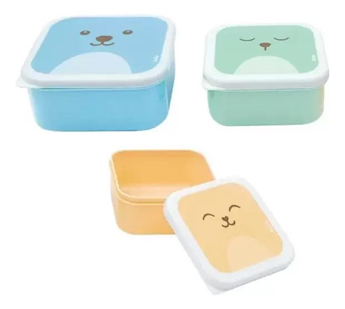 Potinhos Para Lanche Infantil Kit Com 6 Unidades Potes Buba