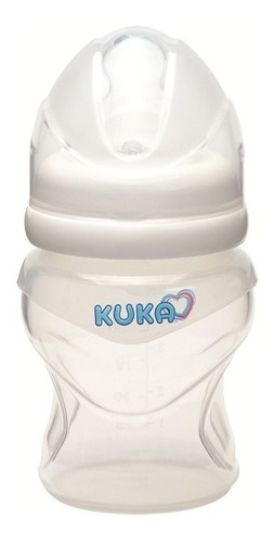 Mamadeira Kuka Soft Silicone 150ml Transparente Ortodôntico