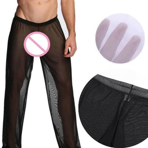 Sexy Ropa Interior Transparente Gay Lgbt Pantalon Traslucido