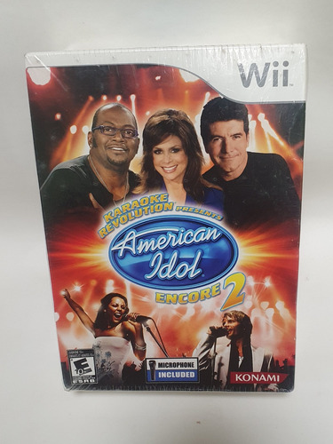 American Idol Encore 2 Nintendo Wii Classic Con Micrófono  (Reacondicionado)