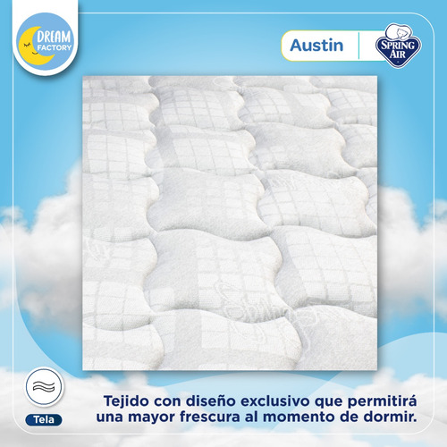 Imagen 7 de 10 de Colchón King Size Spring Air | Austin | Resortes Continuos