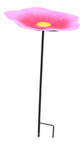 Comedero Para Pájaros De 20 Pulgadas De Altura Con Rosa