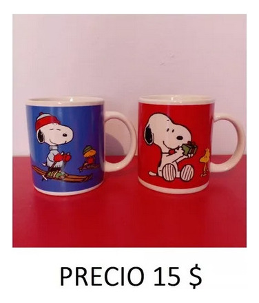 2 Tazas De Snoopy Originales Importadas