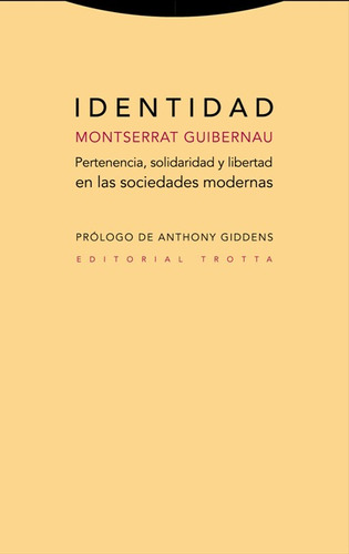 Identidad - Montserrat Guibernau - Trotta