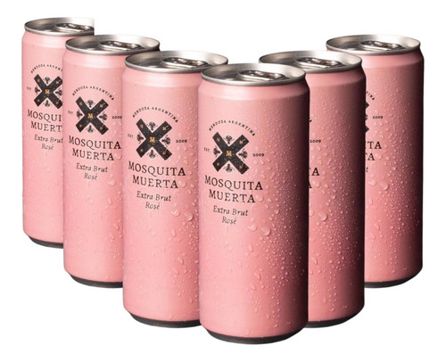 Espumante Mosquita Muerta Extra Brut Rosé Lata X 6 X 310ml.