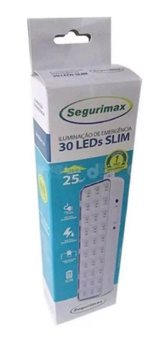 Kit 10 Luminária Luz De Emergência 30 Leds Lampada Segurimax