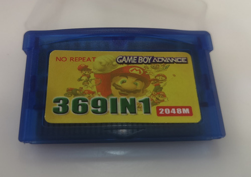 Imagen 1 de 4 de Cartucho Para Gameboy Advance Con 369 Juegos