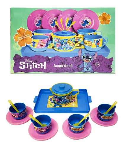 Disney 14pz Juego De Té Lilo & Stitch Cocina Juega Aprende