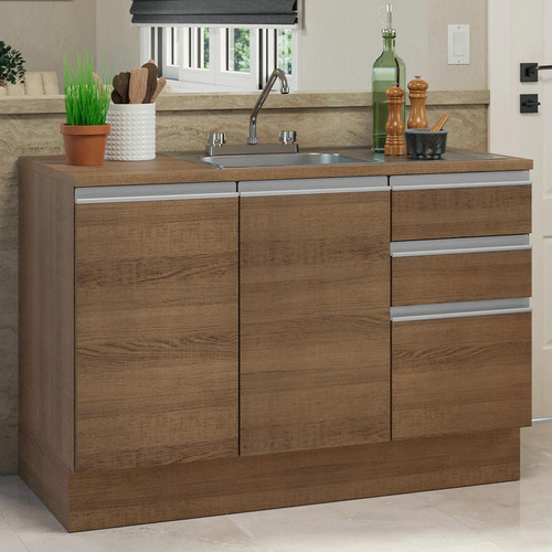 Gabinete inferiorMadesa G221245ZGLCTCP color marrón mdp