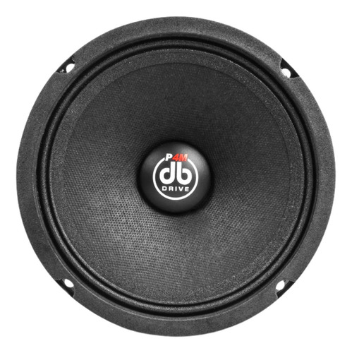 Medio Rango Para Automóvil DB Drive P4M 6C PRO Audio Series 6.5 Pulgadas 275 Watts Máximo 150 Watts RMS 4 Ohms Color Negro - 1 Unidad