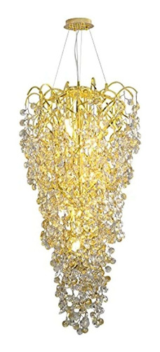 Ykolupty H100'' Araña Moderna Candelabros De Cristal Ilumina