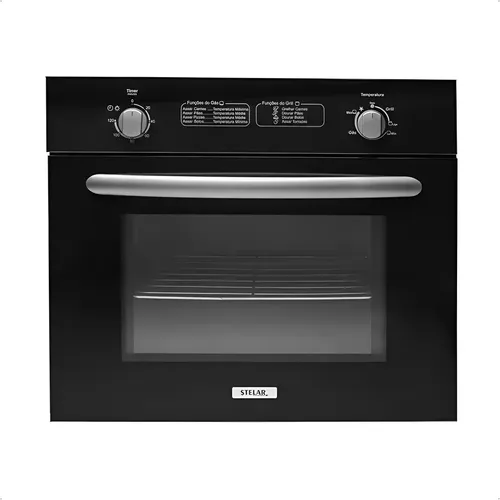 Forno A Gás Glp De Embutir Due 55 Litros Stelar