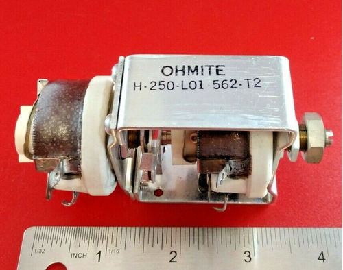 Ohmite H250-250l0-1-562t2 Milspec Var Resistor 250kohms  Eeo