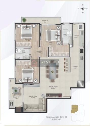 Imagem 6 de 6 de Costa E Silva - Excelente Apartamento Em Construção - Sacada Com Churrasqueira Acarvão Com Sistema De Fechamento Hermético E Exaustor Individual; - 103 - 68874563