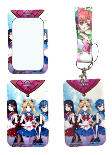 Porta Credencial Con Lanyard Sailor Moon Kb51