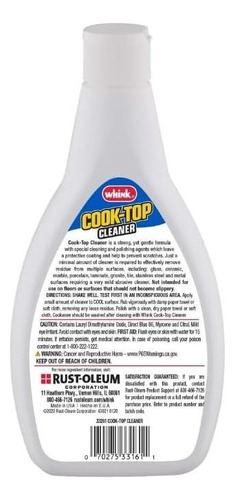 Limpiador De La Estufa Whink 24 Oz Con Tela De Microfibra De