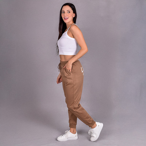 Pants Jogger Mujer Deportivo Ajustable Con Bolsas Casual