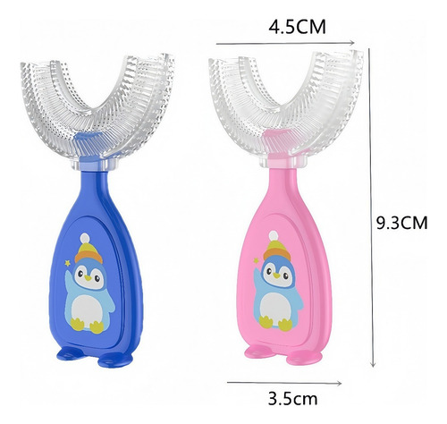 Wv Cepillos De Dientes Para Niños En Forma De U De 360°, 8