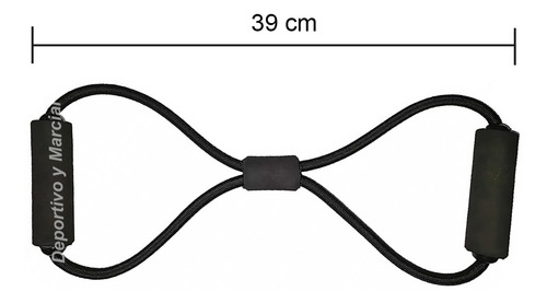 Imagen 2 de 5 de Banda Elastica En Forma De Ocho 8 Tension Alta Fitness Cuota