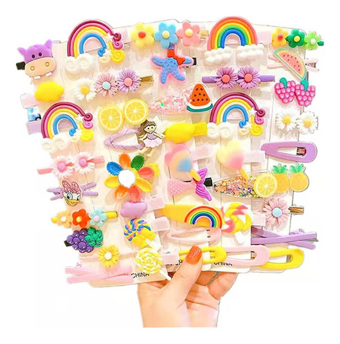 Accesorios Para El Cabello Para Niños De Color Dulces, Clips