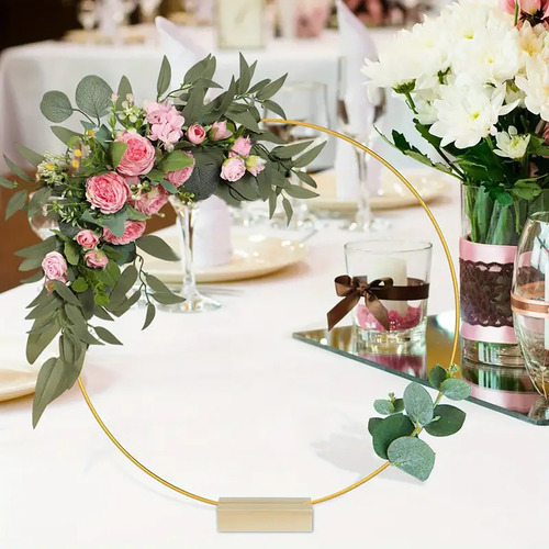 Guirnalda Metálica Base Madera Diy Decoración Bodas/mesa 10
